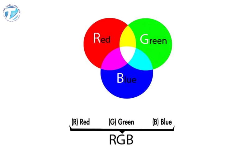 RGB là viết tắt của Red (Đỏ) - Green (Xanh lục) - Blue (Xanh dương)